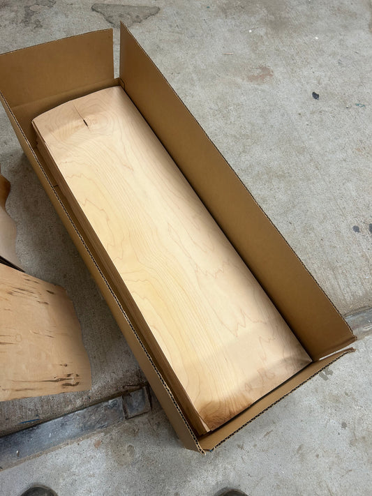Over stocked Veneer, cracked, rippled, large holes, other factory defects. 60 pcs