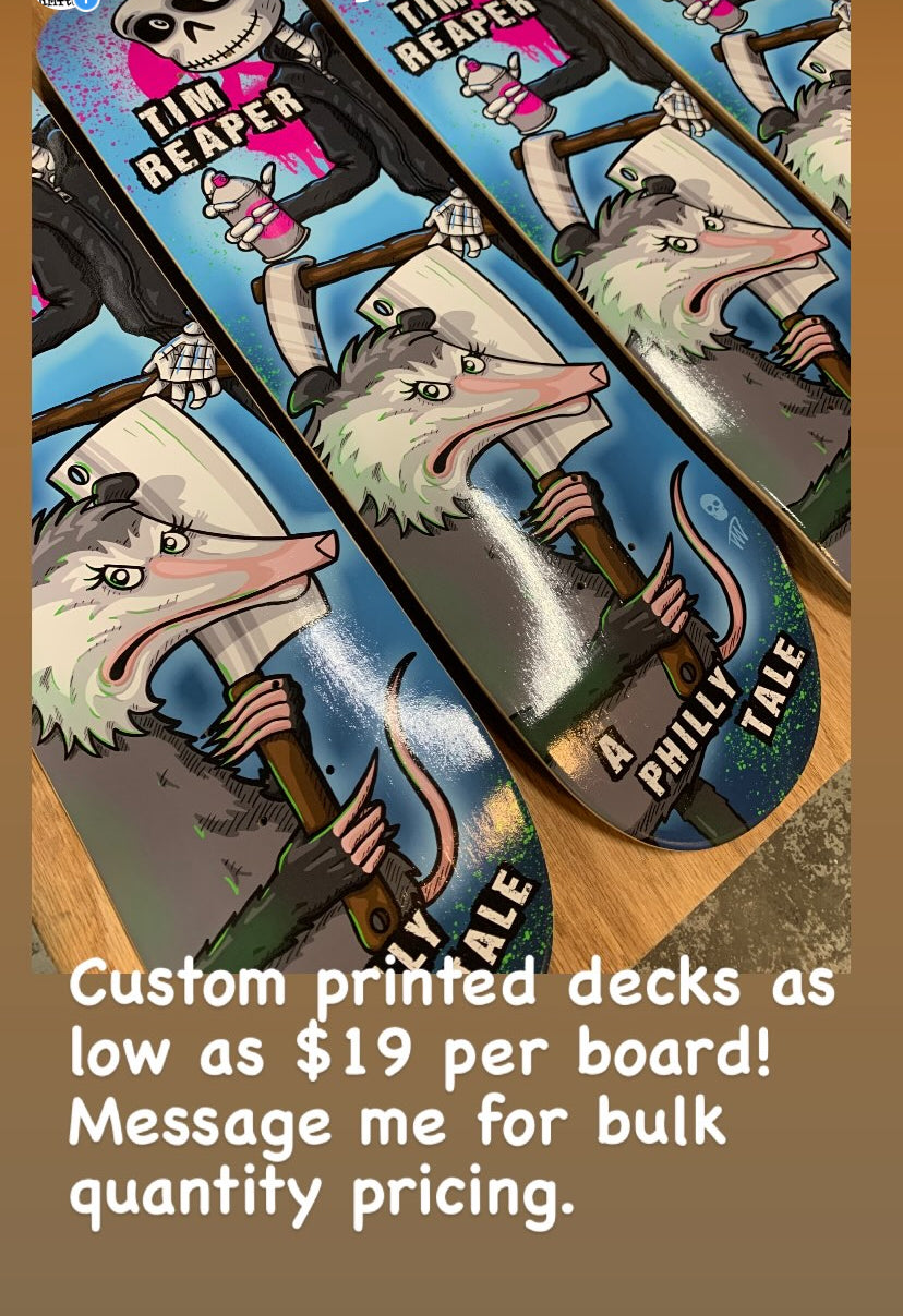 Custom printed decks